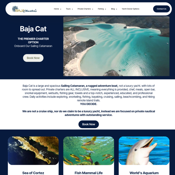 Baja Cat website