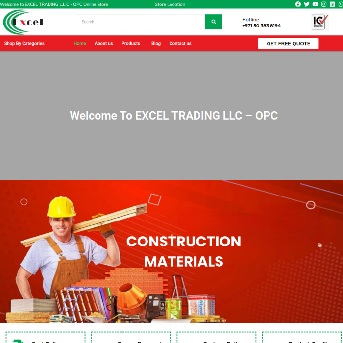 Excel Trading L.L.C website